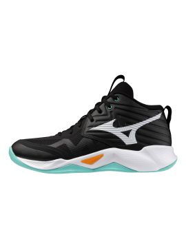 Кроссовки Mizuno Wave Momentum Pro Mid (Black/Tangelo/Ice Green)