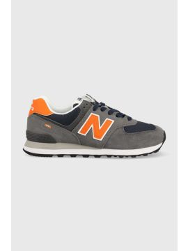 Кроссовки New Balance 574 Grey/Orange Male