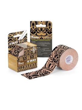 Тейп кинезиологический Tmax 4 WAY Pattern Tattoo (5 см x 5 м)