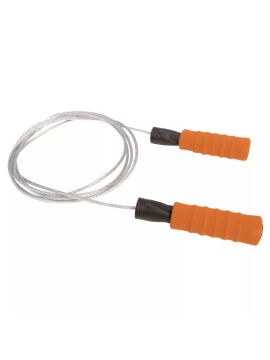 Скакалка TORRES метал. трос , эрг. ручки, высокая скорость вращения, оранжевая