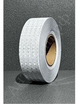 Лента светоотражающая «алмазная» самоклеющ., тип «Б», цвет белый, 50 мм