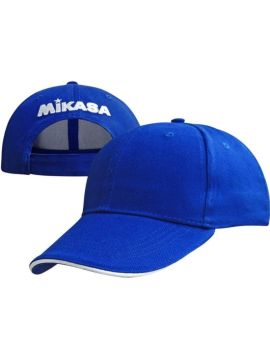 Бейсболка спорт. MIKASA, 100% хлопок, ярко-синий