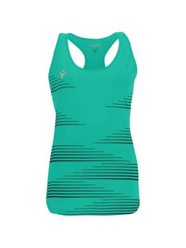 Майка спортивная женская MACRON Dolly, 100% полиэстер, бирюза