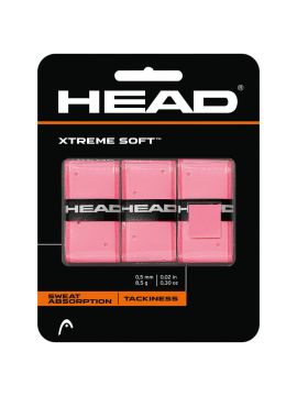 Овергрип Head Xtreme Soft (РОЗОВЫЙ), 0.5 мм, 3 шт, розовый